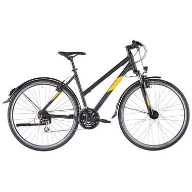 Bicicleta todocamino SERIOUS CEDAR STREET TRAPEZ Mujer Negro/Amarillo 2020 0